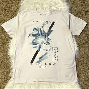 Kinetix Casual Floral Graphic Design T-Shirt